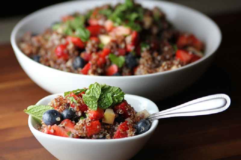 Fruity and yummy quinoa salad